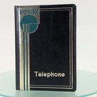 Vintage Address Directory Book Telephone Contacts Black Japan New