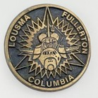 Vtg Nasa Space Shuttle Columbia Sts-4 Belt Buckle Astronauts Rocket Bronze Bear