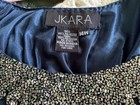 Mother Of The Bride  Blue And Silver Beaded Gown 14 W Jkara