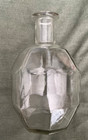 Vintage Octogonal Glass Decanter Bottle With Glass Stopper 7   without Stopper 