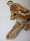 Steiff Fawn Deer Lying Down Mohair Plush 15  W  Button No Tag
