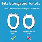 Elongated Raised Toilet Seat Riser  Adds 3 5    Height  300 Pound Weight Capacity