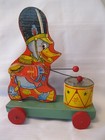 Scarce Vintage Drummer Duck Pull Toy General Toy Products Toronto  Canada 1940s 
