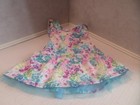 American Girl 18   Doll Floral Dress And Blue Jacket