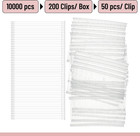 Standard 2-inch Tagging Gun Fasteners  10000 Pcs  White Refills