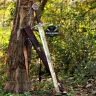 Handmade Templar Knight Sword   Holy Crusader Sword   Medieval Accolade Replica