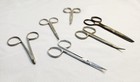 Lot Of 6 Vtg Embroidery Scissors Germany Italy Fair Condition 