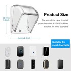 Protective Doorbell Rain Cover Dustproof Push Button Shield  Harsh Climates