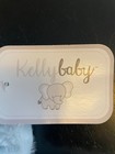 Kellybaby Kelly Baby Plush Blue Elephant Rattle Security Blanket Lovey New