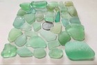  Pastel Green Genuine Sea Glass Surf-tumbled From Japan 
