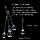 14pcs 3inch Christmas Glass Teardrop Ornaments Crystal Clear Glass Raindrop Orna