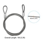 Stainless Steel Cable  6 Pack Pvc Coated 1 8  Wire Rope For Deck Railing 3 3ft
