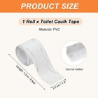 Caulk Tape Self Adhesive Toilet Caulking Sealant Strip Marble Pattern 1 5  X 5 