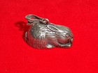 Rare Vintage 925 Sterling Silver Hare Lucky Rabbit Charm Pendant 18 Grams