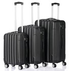 20  24  28  Trolley Case 3-piece Hardside Spinner Luggage Suitcase Bag Set W tsa
