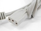 3-prong Oval Round Ac Power Cord Cable  belden Vintage Hp 410c Wurlitzer 200 
