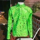 Western Show Shirt  Pleasure Horsemanship Leadline  Rodeo Lime  Girl  S M