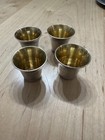 Vtg Art Deco Silverplated Filigree Set Bottle 4 Cups   Tray Shot Decanter Russia