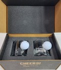 Pair set Benshot Bulletproof Rocks Glasses W  Real Titlest Golf Balls 