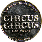 Las Vegas Nevada Circus Circus Silver Proof Token   02791 