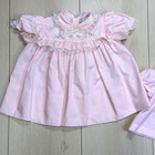 Vtg Baby Togs Creation Pink Lace Embroidered Baby Dresses Lot 2 Philippines