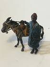 Antique Vienna Cold Painted Bronze Traveler And Horse Austrian Beautiful Patina