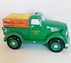 John Deere Coin Bank Pick Up Truck Glazed Ceramic 8 5    Collectible By Enesco
