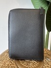 Kate Spade Wellesley Daily Planner Zip Around Organizer Black Leather Euc Agenda