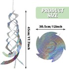 6pcs Bird Spiral Reflectors Garden Hanging Woodpecker Pigeon Repellent Deterrent