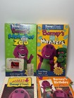 Lot 6 Barney And Friend Dinosaur Vhs Tapes Kids Manners Zoo Rock