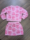 Barbie Girls 2-piece Pink Monogram Sweater   Skirt Set Size 4t