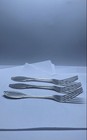 F  Curtis   Co Sterling Silver Dinner Forks Floral Pattern 3 Piece Set 7 5 