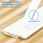 2 Pack Door Draft Stopper Sheets  Sweep For White-39  -2pcs  White