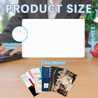 100 Pcs Sublimation Business Card Blanks Metal Bulk Aluminum Double Sides Name
