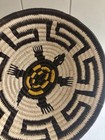 Vtg Hopi Navajo Style Coiled Basket Turtle Plaque Native American Art Hanging 7   