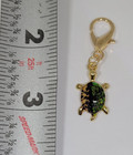 Turtle Keychain   Green   Black  Gold   Zipper Decoration   Metal Clip
