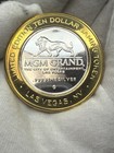 Mgm Grand Nobhill Tavern Las Vegas  Nv  999 Fine Silver  10 Dollar Token E219