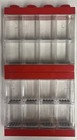 Lego Minifigure Display Case Red Holds 8 Figures Free Shipping