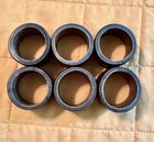 Vintage Wooden Napkin Rings Wood Farmhouse Rustic  Set Of 6