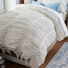 Pottery Barn Teen Loveshackfancy Sweet Bows Twin Duvet Cover   Sham Set   Ivory