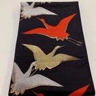 7010  Japanese Vintage Fukuro Obi Belt Kimono Fabric Silk Traditional Untailored