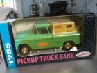    1993 Ertl 1 25 Scale Diecast 1955 Pickup Truck Chevy Bank Coin True Value  12   