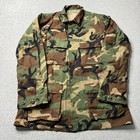 Us Army Combat Uniform Coat Jacket Military Medium Long Bdu Woodland Camouflage
