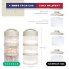 Stackable Formula Dispenser Portable  Milk Powder Container To Go