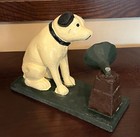 Cast Iron Gramophone Nipper Dog Bank Coin Piggy Bank His Masters Voice