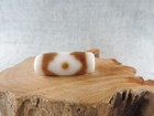 Antique 3 Eyes Tibetan Old Agate Dzi Bead Amulet Pendant Bracele Gzi Bead C