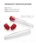 Flange Plug Caps For Test Tubes 16mm  Polyethylene Cap Covers  1000 Count