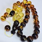       natural Baltic Amber Islamic Prayer 33beads Misbaha Tasbih Rosary 60g 13 8mm      
