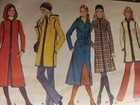 Dress Coat Trench Knee 10 Mccalls 2980 Sewing Pattern Vtg Cut Denim Tie Hooded