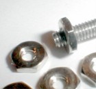 10 Nuts Thin Brass Non Magnetic For 1 8  Slot Car Axles 5 40 Thread Nos  2005